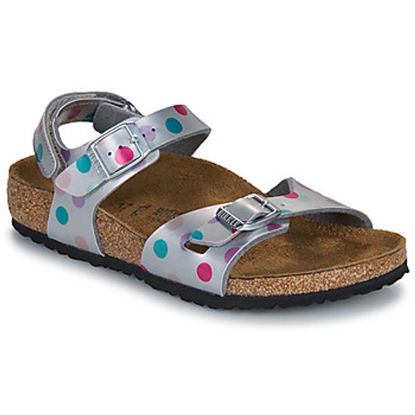 BIRKENSTOCK BIRKENSTOCK  Sandale i polusandale Rio AS Kids BF Elec. Metallic SilverDots  BIRKENSTOCK