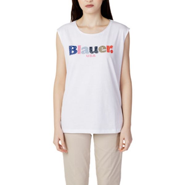Blauer Blauer  Majice kratkih rukava LOGO FRAMMENTATO 23SBLDH03283  Blauer