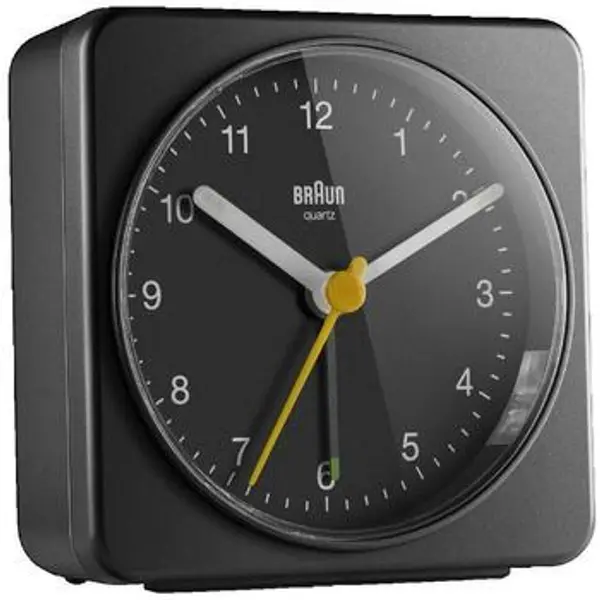 Braun Braun  Satovi Réveil analogique  BC03B noir avec alarme crescendo  Braun