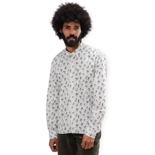 Brava Fabrics Brava Fabrics  Košulje dugih rukava Peanuts Flying Ace Shirt - Ecru  Brava Fabrics