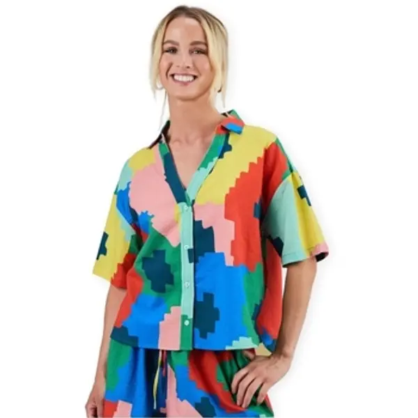 Brava Fabrics Brava Fabrics  Košulje i bluze Maxi Flowers Oversized Shirt  Brava Fabrics