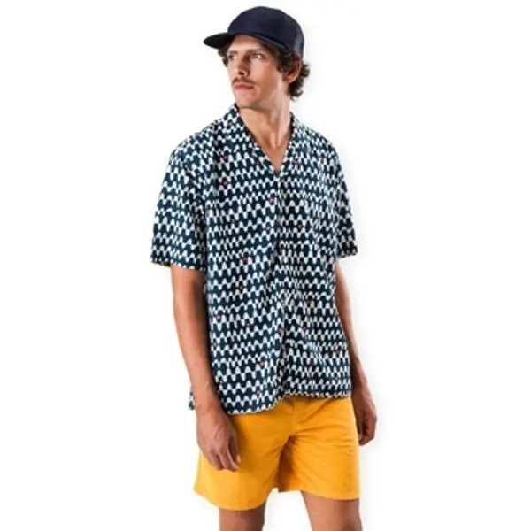 Brava Fabrics Brava Fabrics  Košulje kratkih rukava Sunset Aloha Shirt - Navy  Brava Fabrics
