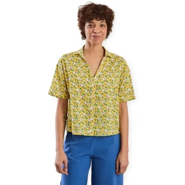 Brava Fabrics Brava Fabrics  Topovi i bluze x PEANUTS Donuts Aloha Shirt W - Yellow  Brava Fabrics