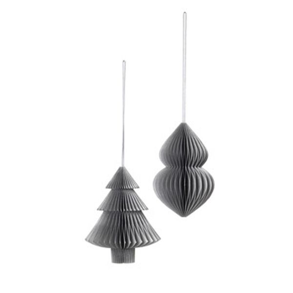 Broste Copenhagen Broste Copenhagen  Božićni ukrasi DECO 'CHRISTMAS MIX' PAPIER X2  Broste Copenhagen