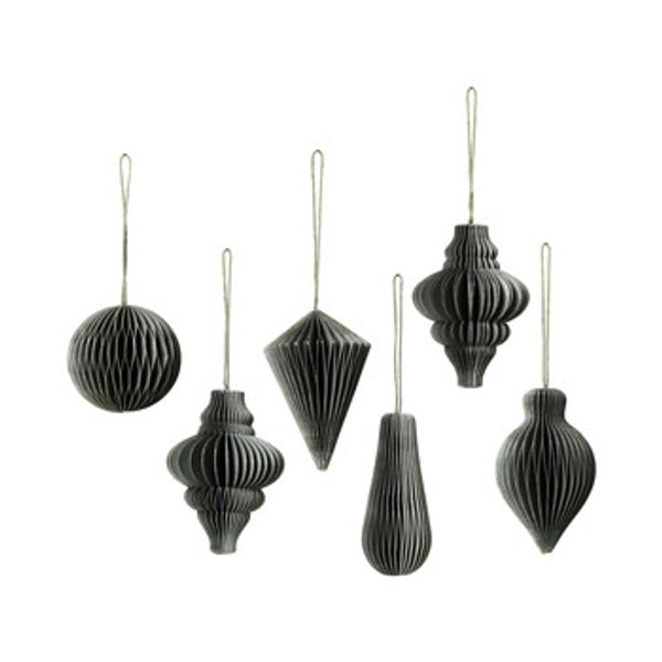 Broste Copenhagen Broste Copenhagen  Božićni ukrasi DECO 'CHRISTMAS MIX' PAPIER X6  Broste Copenhagen