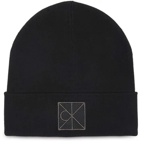 Calvin Klein Jeans Calvin Klein Jeans  Kape Emblem Patch Fine Rib Beanie  Calvin Klein Jeans