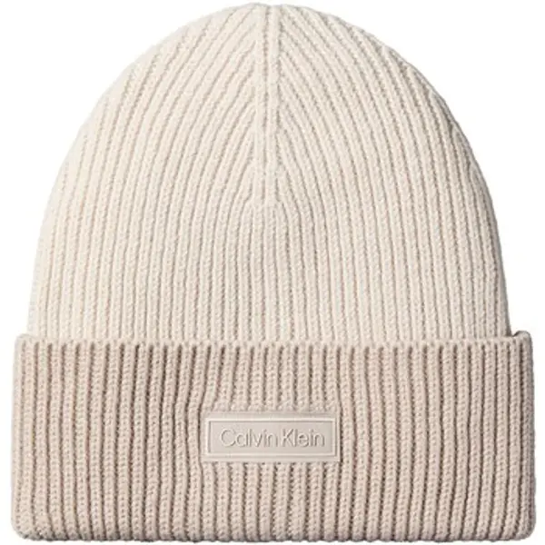 Calvin Klein Jeans Calvin Klein Jeans  Kape Patch Wool Chunky Rib Beanie  Calvin Klein Jeans