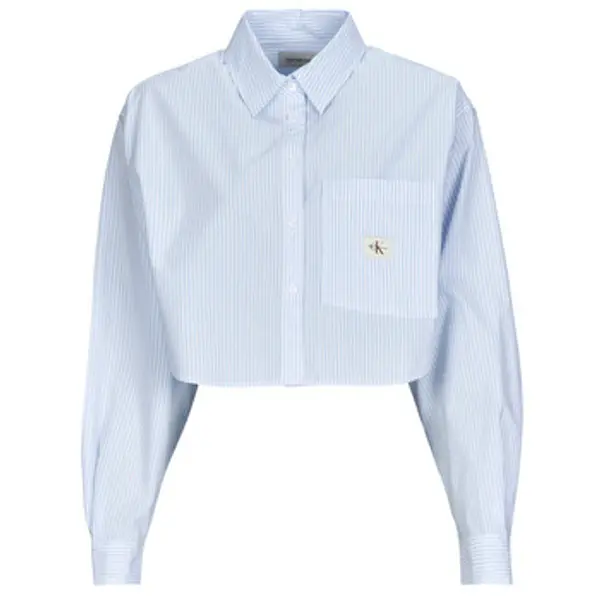Calvin Klein Jeans Calvin Klein Jeans  Košulje i bluze WOVEN LABEL CROPPED SHIRT  Calvin Klein Jeans