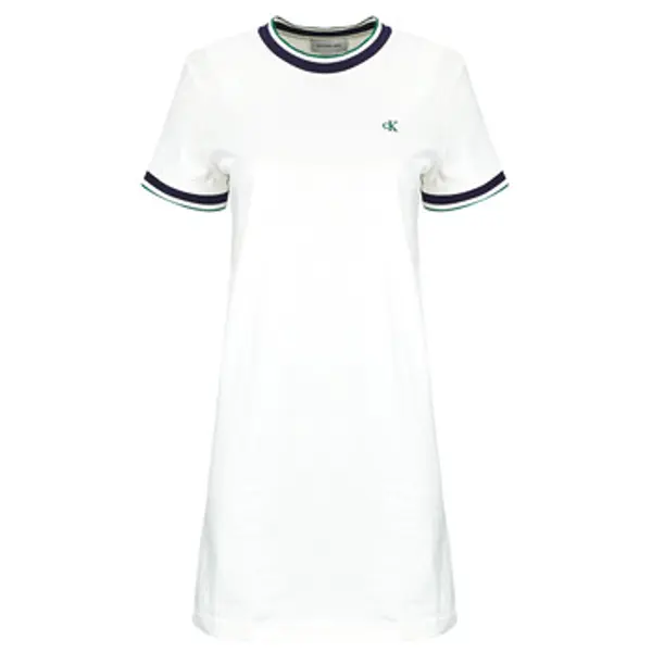 Calvin Klein Jeans Calvin Klein Jeans  Kratke haljine SS CTN MONOGRAM STRIPE TRIM MINI  Calvin Klein Jeans