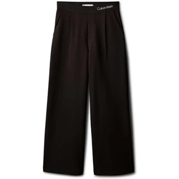 Calvin Klein Jeans Calvin Klein Jeans  Lagane hlače / Šalvare Logo Tape Wide Leg Punto Pant  Calvin Klein Jeans