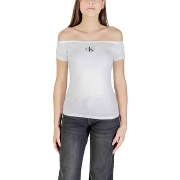 Calvin Klein Jeans Calvin Klein Jeans  Majice kratkih rukava MONOGRAM OFF SHOULDE LV047C203G  Calvin Klein Jeans