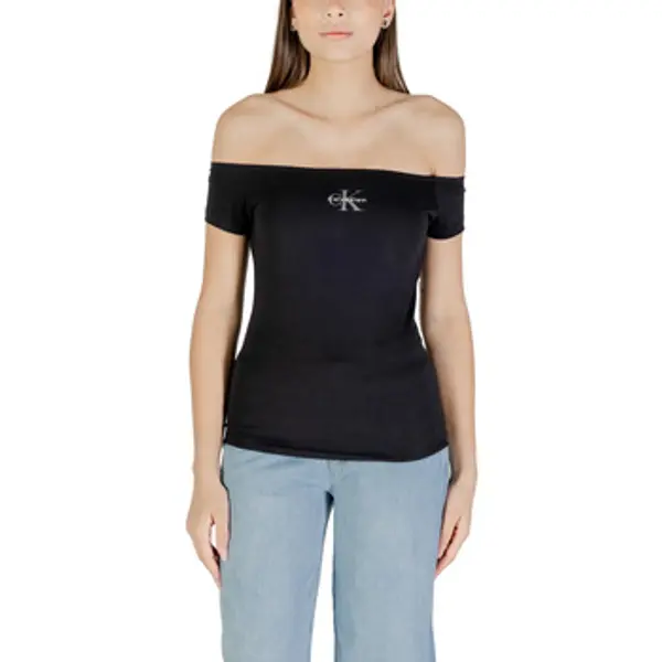 Calvin Klein Jeans Calvin Klein Jeans  Majice kratkih rukava MONOGRAM OFF SHOULDE LV047C203G  Calvin Klein Jeans