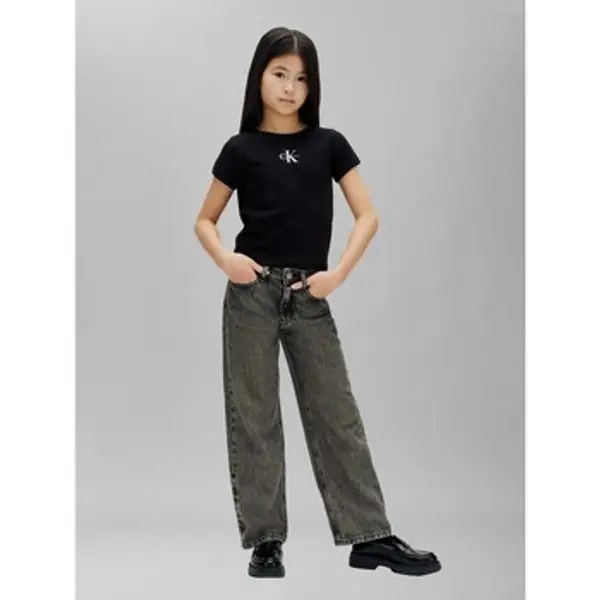 Calvin Klein Jeans Calvin Klein Jeans  Majice / Polo majice Monologo Rib Baby Tee  Calvin Klein Jeans