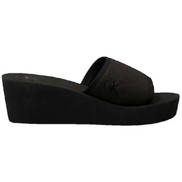 Calvin Klein Jeans Calvin Klein Jeans  Natikače Chaussures compensées  Beach Wedge Slide noires  Calvin Klein Jeans