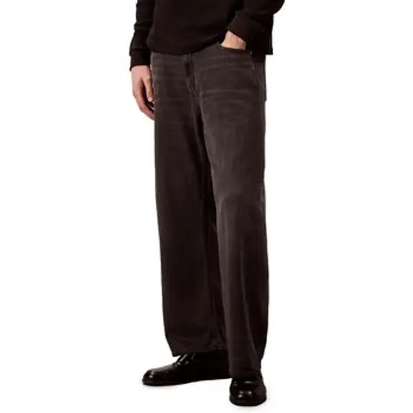 Calvin Klein Jeans Calvin Klein Jeans  Trapez traperice / Sa širokim nogavicama Baggy Charcoal Ash J  Calvin Klein Jeans