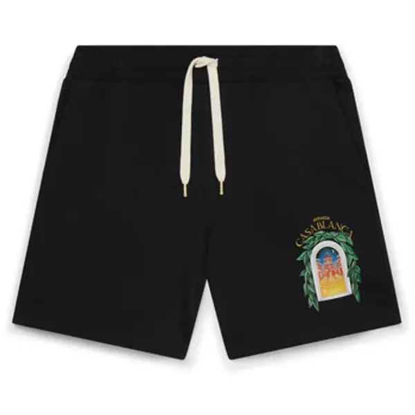 Casablanca Casablanca  Bermude i kratke hlače AVENIDA PRINTED SWEATSHORT BLACK  Casablanca