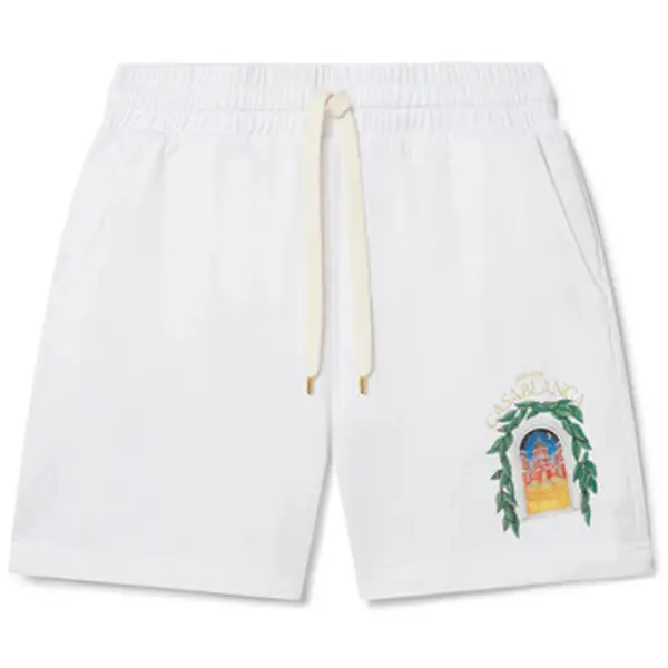 Casablanca Casablanca  Bermude i kratke hlače AVENIDA PRINTED SWEATSHORT WHITE  Casablanca