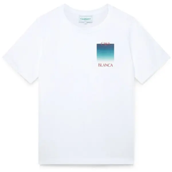 Casablanca Casablanca  Majice kratkih rukava GRADIENT CASA LOGO WHITE  Casablanca