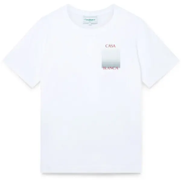 Casablanca Casablanca  Majice kratkih rukava GRADIENT SQUARE PRINTED T-SHIRT WHITE  Casablanca