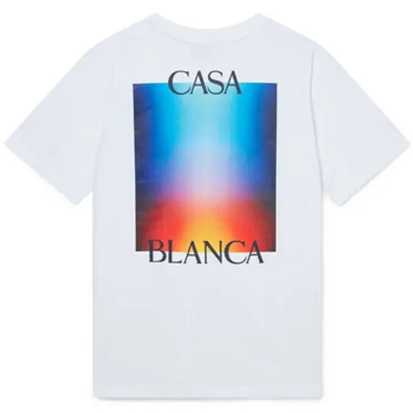 Casablanca Casablanca  Majice kratkih rukava GRADIENT STACKED LOGO T-SHIRT WHITE  Casablanca
