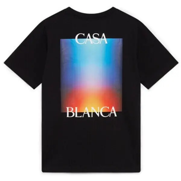 Casablanca Casablanca  Majice kratkih rukava GRADIENT STACKED LOGO TSHIRT BLACK  Casablanca