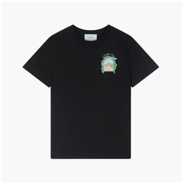 Casablanca Casablanca  Majice kratkih rukava L'ARCHE DE TENNIS TSHIRT BLACK  Casablanca