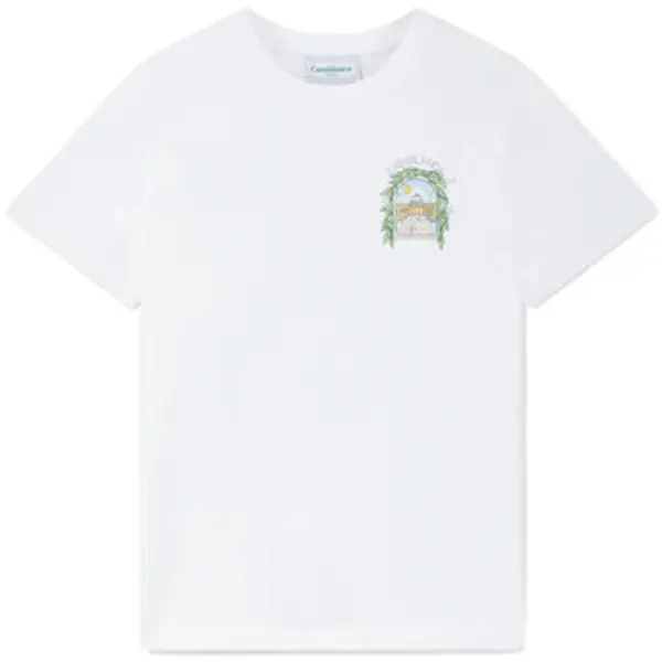 Casablanca Casablanca  Majice kratkih rukava L'ARCHE DE TENNIS TSHIRT WHITE  Casablanca