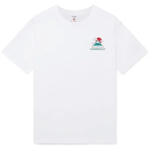 Casablanca Casablanca  Majice kratkih rukava MONTAGNE ONDULEE TSHIRT WHITE  Casablanca
