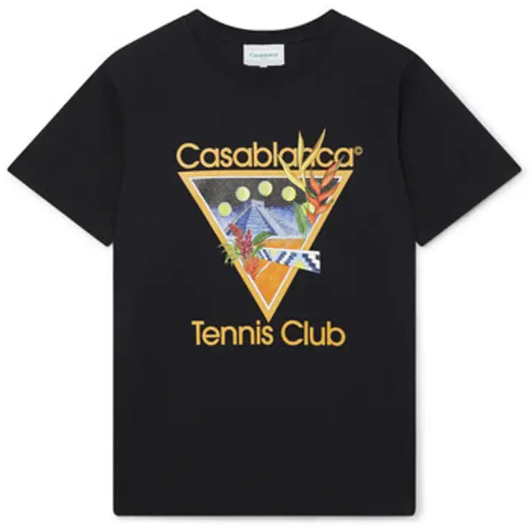 Casablanca Casablanca  Majice kratkih rukava T-SHIRT TENNIS CLUB ICON BLACK  Casablanca