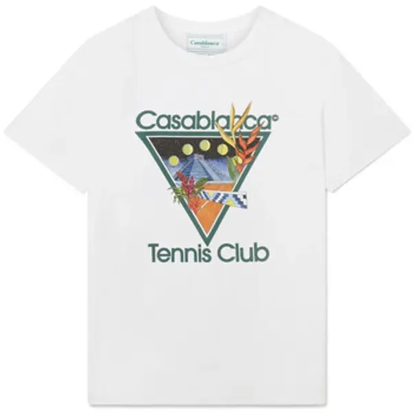 Casablanca Casablanca  Majice kratkih rukava T-SHIRT TENNIS CLUB ICON WHITE  Casablanca