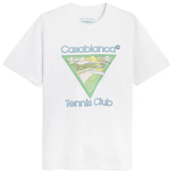 Casablanca Casablanca  Majice kratkih rukava T-SHIRT TENNIS CLUB ICON WHITE  Casablanca