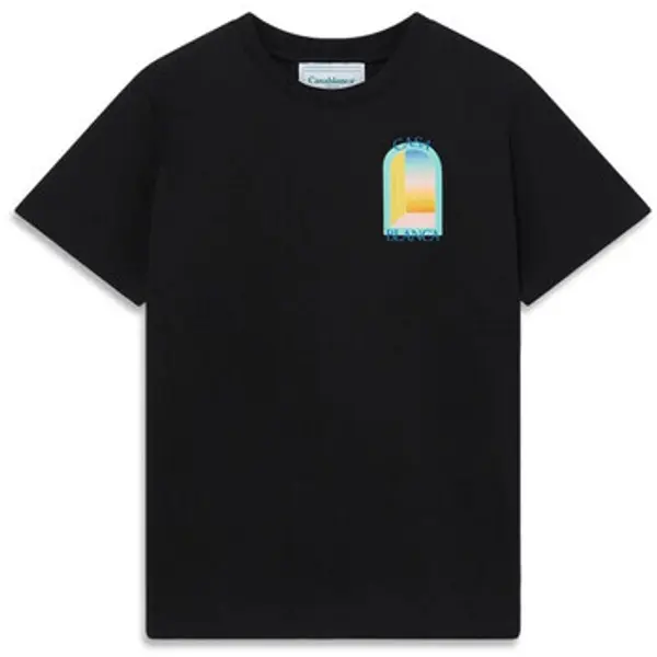 Casablanca Casablanca  Majice kratkih rukava TSHIRT L'ARC COLORÉ MPF24-JTS-001-10-EX BLACK  Casablanca