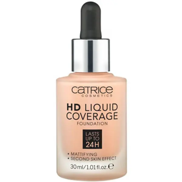 Catrice Catrice  Tekući puderi i primeri HD Coverage Liquid Foundation - 20 Rose Beige  Catrice