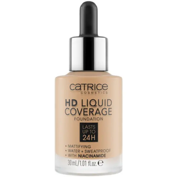 Catrice Catrice  Tekući puderi i primeri HD Coverage Liquid Foundation - 32 Nude Beige  Catrice