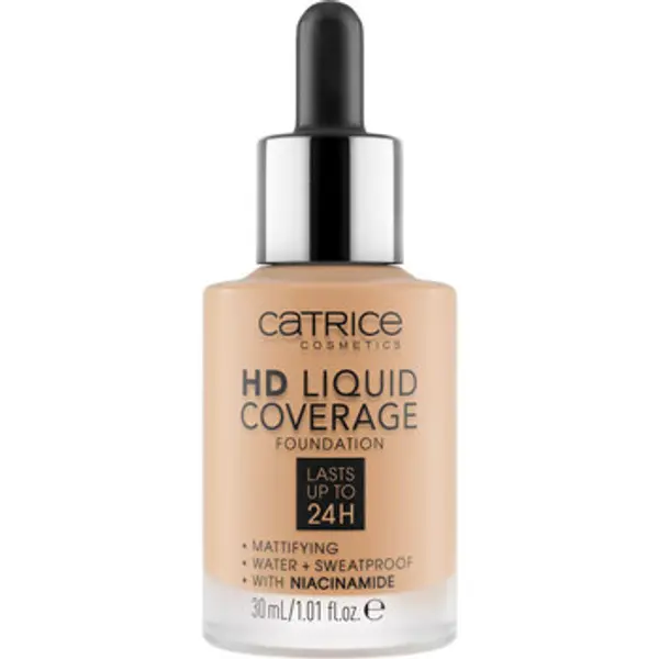 Catrice Catrice  Tekući puderi i primeri HD Coverage Liquid Foundation - 42 Sandy Rose  Catrice