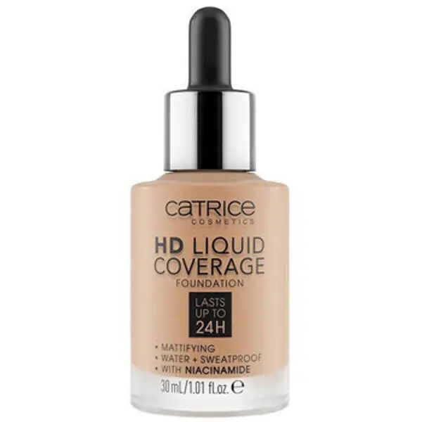 Catrice Catrice  Tekući puderi i primeri HD Coverage Liquid Foundation - 50 Rosy Ash  Catrice