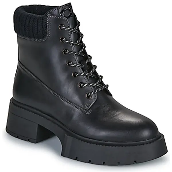 Coach Coach  Polučizme LEAH PLATFORM LEATHER LACE-UP BOOTIE  Coach