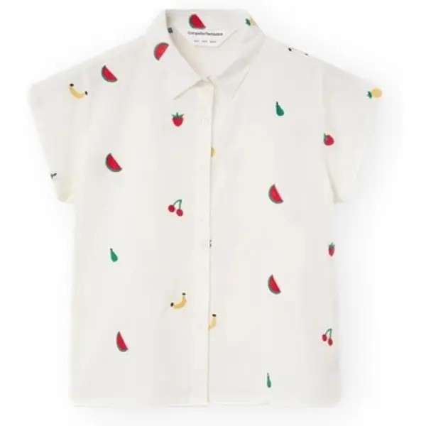 Compania Fantastica Compania Fantastica  Topovi i bluze COMPAÑIA FANTÁSTICA Shirt 43122 - White  Compania Fantastica