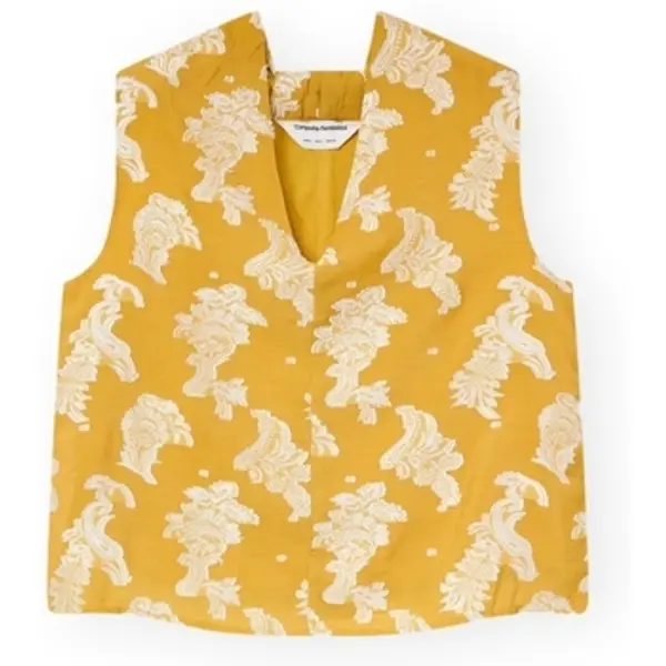 Compania Fantastica Compania Fantastica  Topovi i bluze COMPAÑIA FANTÁSTICA Top 41301 - Yellow  Compania Fantastica