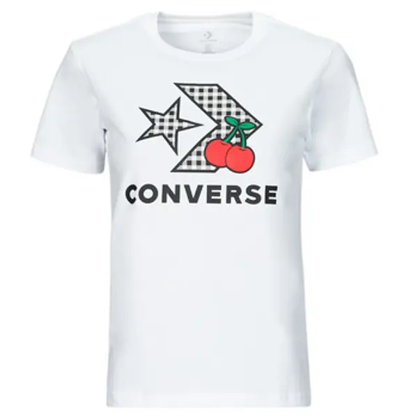 Converse Converse  Majice kratkih rukava CHERRY STAR CHEVRON INFILL TEE WHITE  Converse
