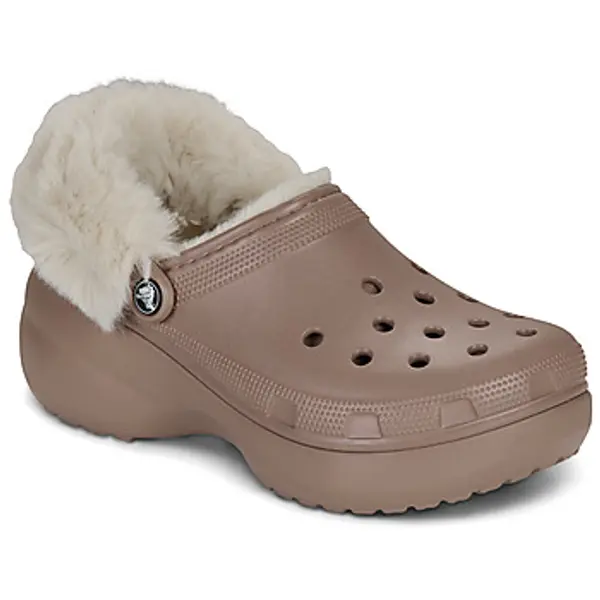 Crocs Crocs  Klompe Cls Platfm Lined Fuzz Strap Cg  Crocs