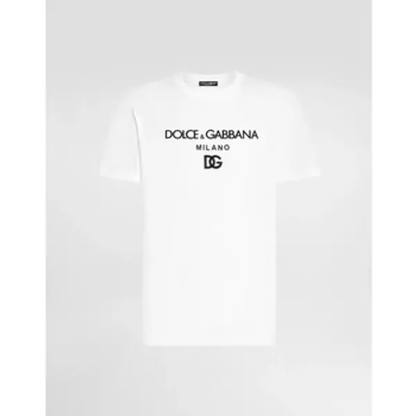 D&G D&G  Majice kratkih rukava G8PD7ZG7B9XW0800 T-SHIRT WHITE  D&G