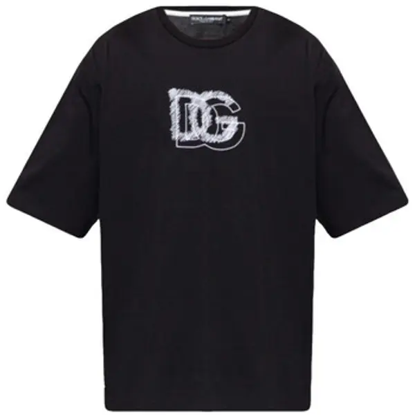 D&G D&G  Majice kratkih rukava T-SHIRT G8OK4Z FU7EQ N0000 BLACK  D&G