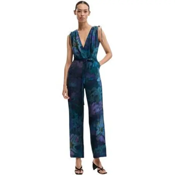 Desigual Desigual  Kombinezoni i tregerice JUMPSUIT_FLORESAZUL 26SWPW40  Desigual