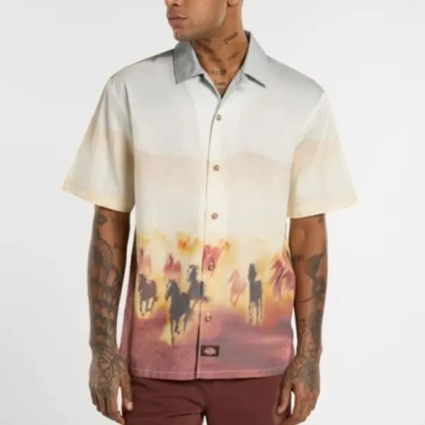 Dickies Dickies  Košulje dugih rukava Camisas Hombre Modèle Running Wild Shirt Ss  Dickies