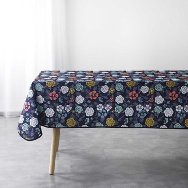 Douceur d intérieur Douceur d intérieur  Stolnjaci NAPPE RECTANGLE 150 x 240 CM POLYESTER IMPRIME LILY BLEU  Douceur d intérieur