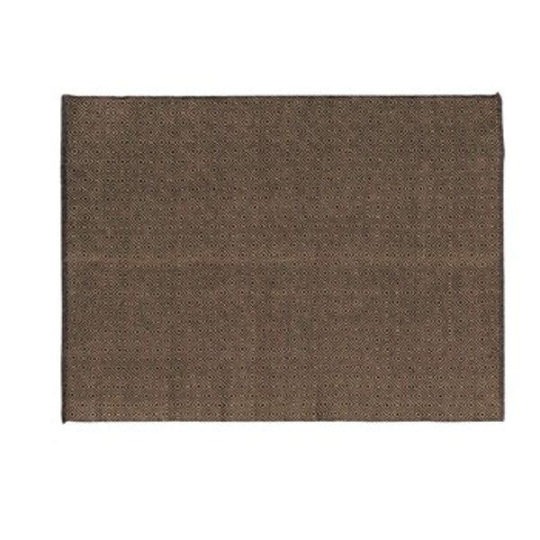 Douceur d intérieur Douceur d intérieur  Tepisi TAPIS RECTANGLE 120 x 170 CM JUTE UNI+COTON UNI LIVIO NOIR  Douceur d intérieur