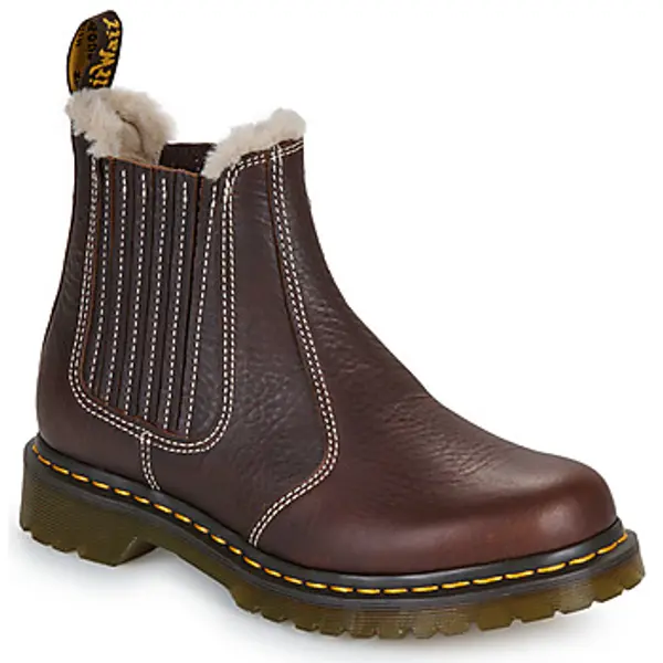 Dr. Martens Dr. Martens  Polučizme 2976 Leonore II Chelsea Boot Dark Brown Grizzly  Dr. Martens