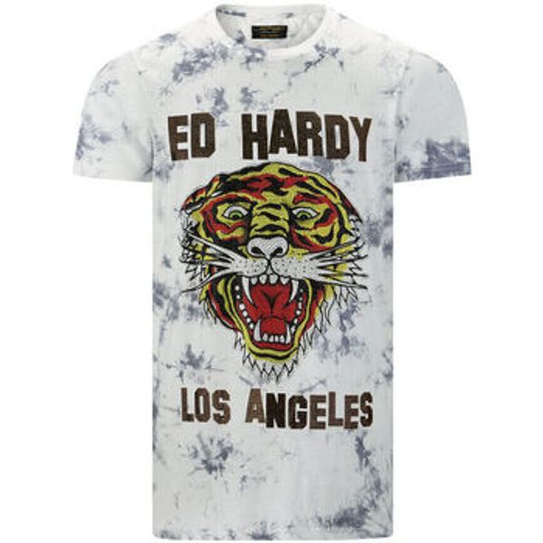Ed Hardy Ed Hardy  Majice kratkih rukava Los tigre t-shirt white  Ed Hardy