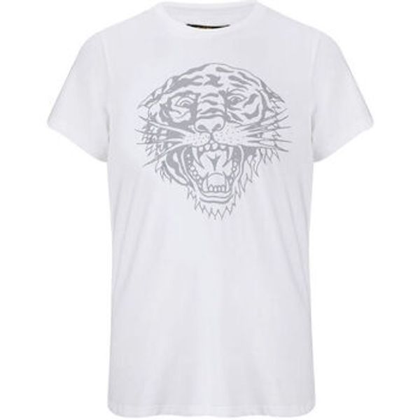Ed Hardy Ed Hardy  Majice kratkih rukava Tiger-glow t-shirt white  Ed Hardy